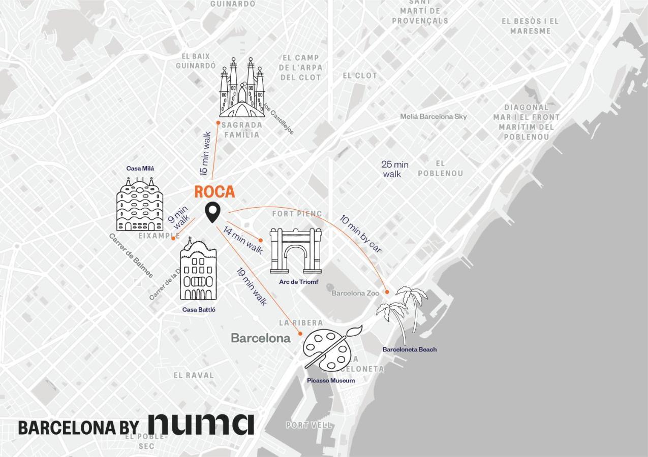 Aparthotel Numa Barcelona Roca Esterno foto